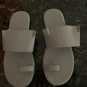 Gray sandals size 8